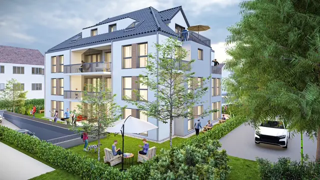 Projektiertes Grundstück mit 7 Wohneinheiten und 8 TG Plätzen